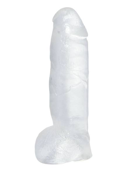 Krištáľovo čistý - veľké dildo - priehľadný