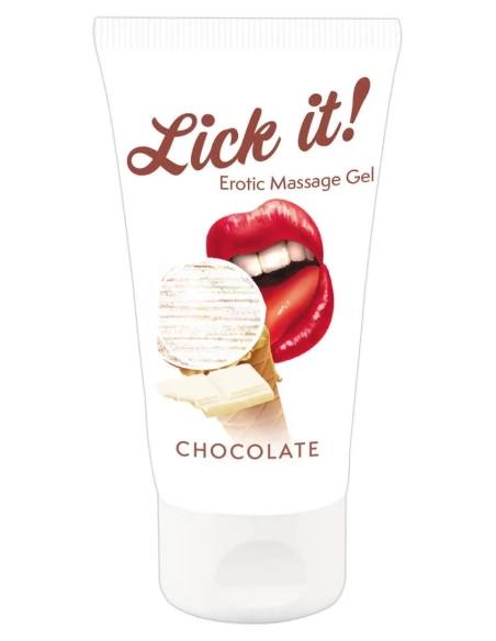 Lick it! - jedlý lubrikant 2v1 - biela čokoláda - 50ml