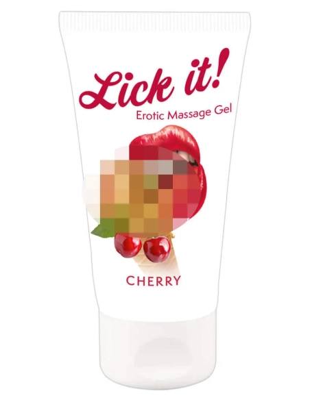Lick it! - jedlý lubrikant 2v1 - čerešňa - 50 ml