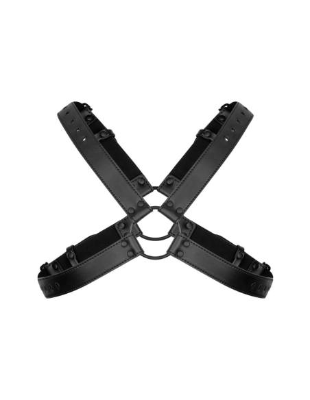 Spálňové Fantázie Lionel - čierny telový postroj - S-XL