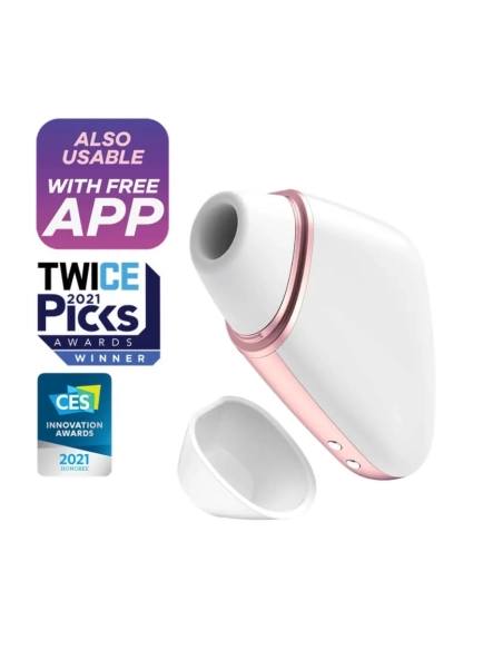 Satisfyer Love Triangle - pulzačný stimulátor klitorisu - biely