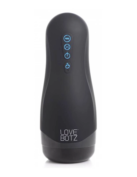 Lovebotz - automatický masturbátor s podtlakom a vibráciami - vodeodolný čierny
