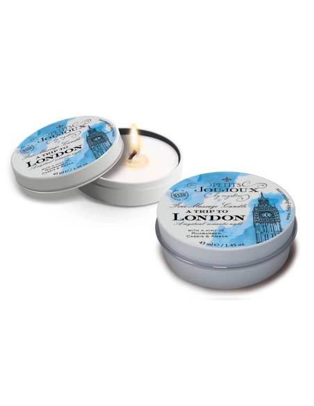 Petits Joujoux London - masážna sviečka - rebarbora ambra - 43 ml