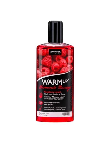Masážny olej so zohrievacím účinkom - malinový (150 ml)