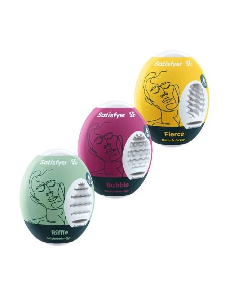 Satisfyer Egg RBF - sada masturbačných vajíčok - 3 ks