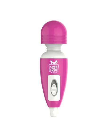 Love Wand - mini vibrátor na masáž klitorisu - ružový