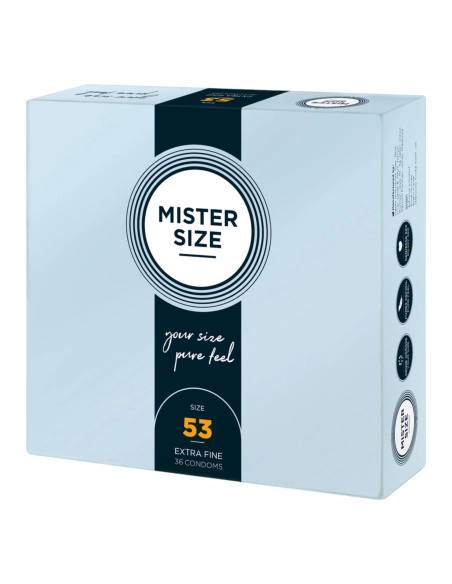 Mister Size - tenký kondóm - 53 mm - 36 ks