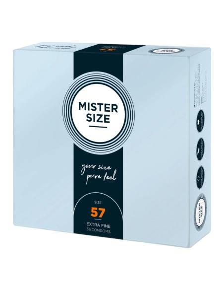 Mister Size - tenký kondóm - 57 mm - 36 ks