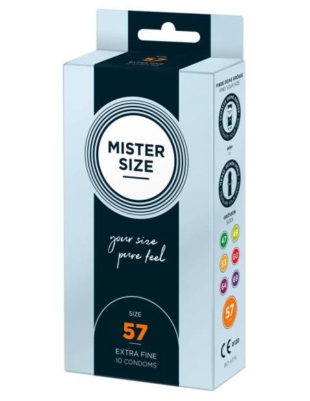 Mister Size - tenký kondóm - 57mm - 10 ks