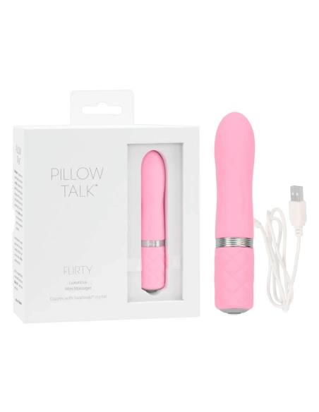 Pillow Talk Flirty - vibrátor tyčový nabíjateľný - ružový