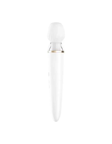 Satisfyer Double Wand-er - masážny vibrátor - smart funkcie - biely