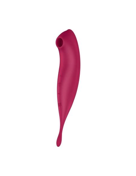 Satisfyer Twirling Pro - 2v1 vibrátor na klitoris - smart funkcie - červený
