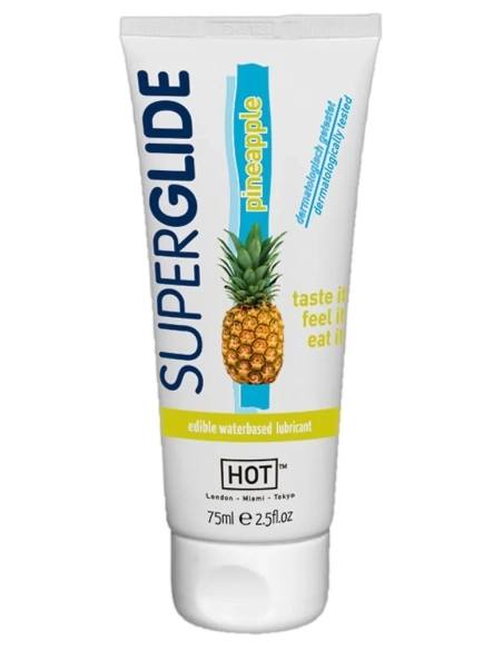HOT - jedlý lubrikačný gél s ananásovou príchuťou - 75 ml