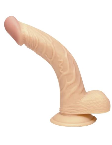 NMC - realistický ohýbaný dildo - 19 cm - telová farba