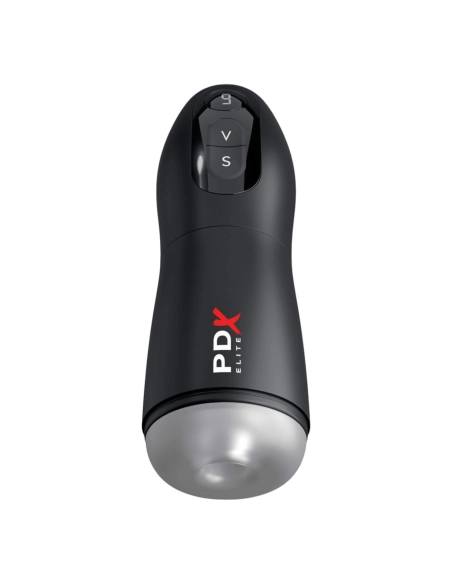 PDX Suck-O-Matic - masturbátor automatický akumulátorový - čierny