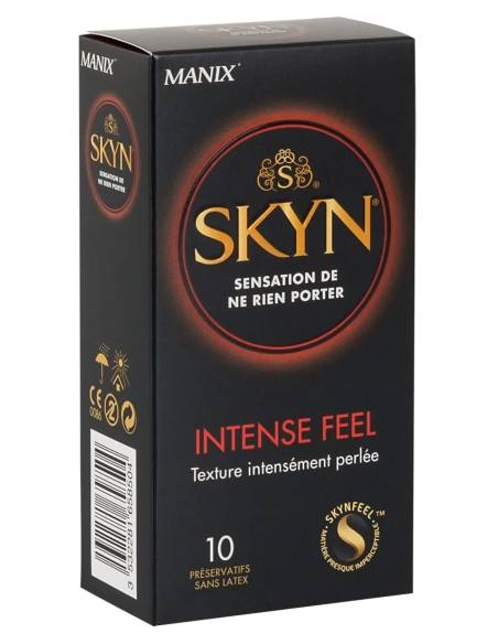 Manix SKYN Intense - bezlatexový kondóm s nopkami - 10 ks