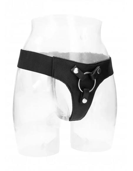 RealRock - popruh na nasadzovací postroj - elastický - čierny