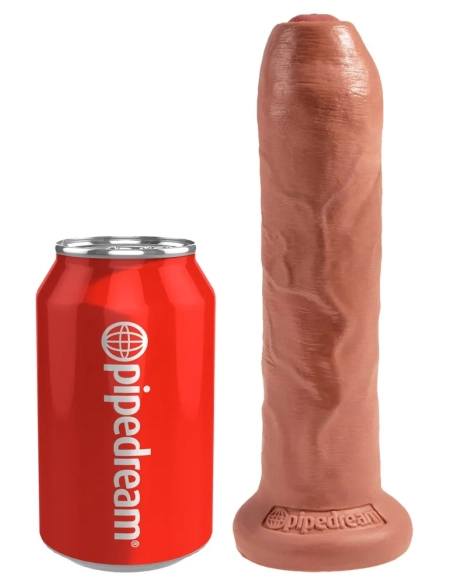 King Cock - realistický dildo - tmavý odtieň - 18 cm