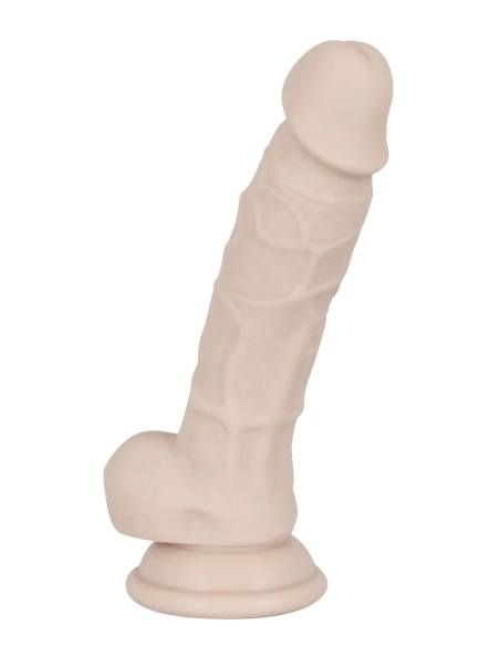 You2Toys - silikónový dildo s prísavkou - stredný - naturálny