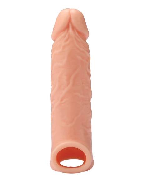 RealStuff - predlžovač penisu - realistický návlek - telová farba 17 cm