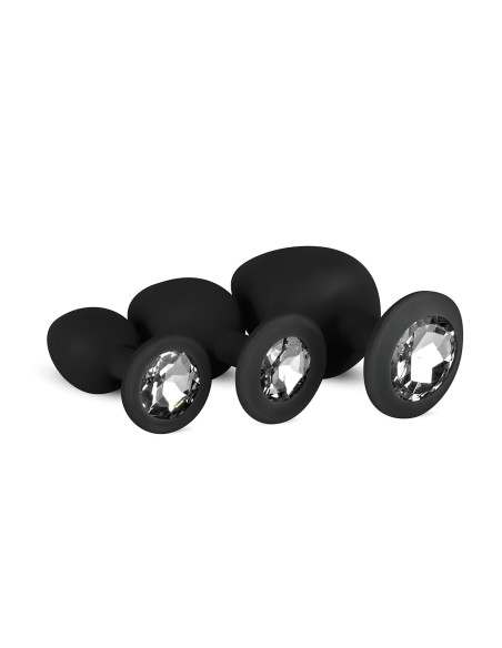 Easytoys - análny plug set - čierny