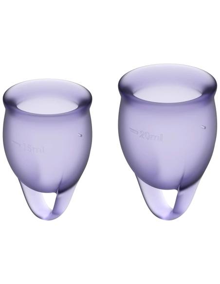 Satisfyer Feel Confident - menštruačný kalíšok set - fialový