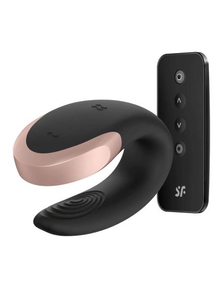 Satisfyer Double Love - párový vibrátor - smart ovládanie - čierny