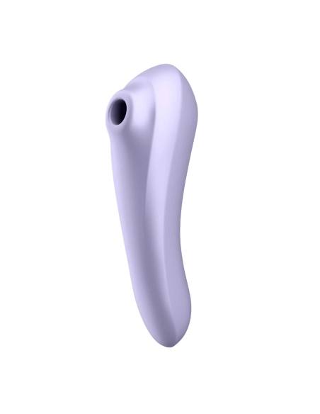 Satisfyer Dual Pleasure - vibrátor s tlakovými vlnami a vibráciou - fialový