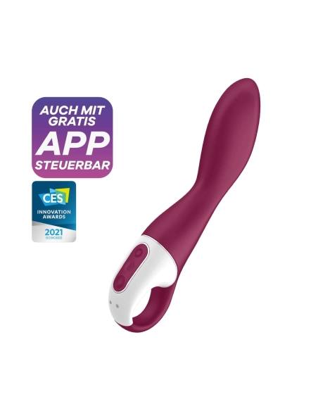Satisfyer Heated Thrill - vibračný stimulátor s ohrevom - červený