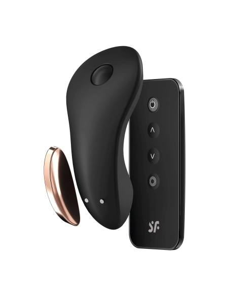Satisfyer Little Secret - bezdrôtový klitorálny vibrátor - vodotesný - čierny