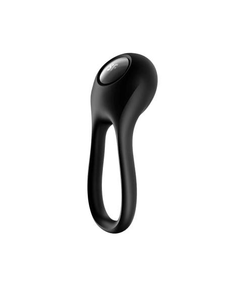 Satisfyer Majestic Duo - vibračný vodeodolný erekčný krúžok - čierny