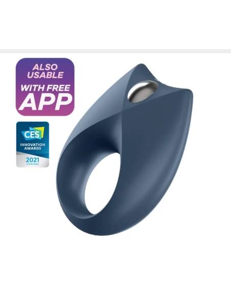 Satisfyer Royal One - vibračný erekčný krúžok - smart funkcia - modrý