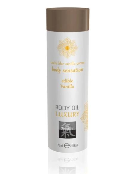Shiatsu Luxury - jedlý masážny olej - vanilka - 75 ml