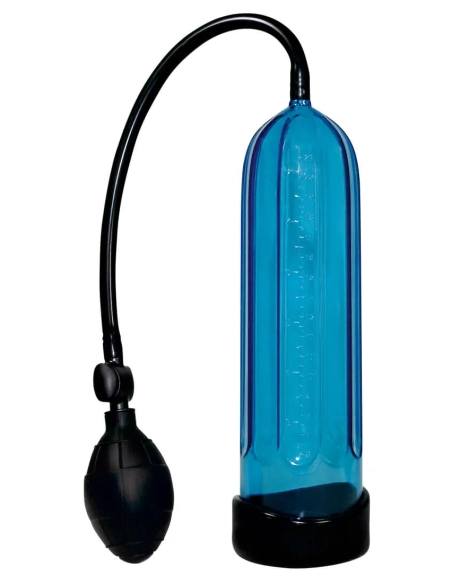 SMILE Cool - vákuová pumpa na penis - modrá