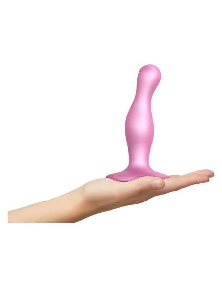 Strap-on-me Curvy S - vlnitý dildo s prísavkou - ružové