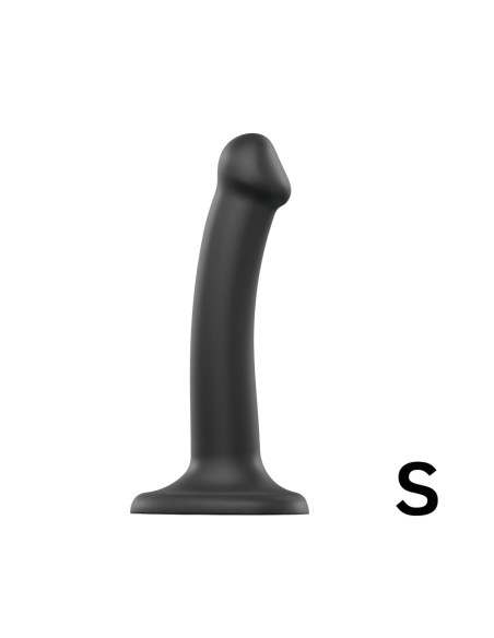 Strap-on-me - dvojitý dildo - dvojvrstvový silikón - čierny