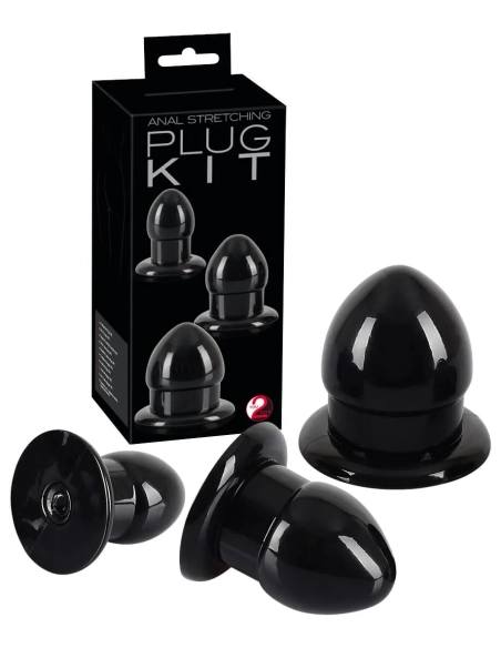 You2Toys - análne kolíky set - 3 kusy - čierne