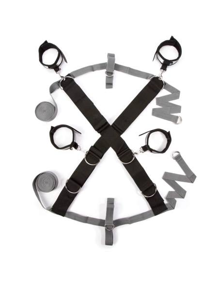 Fifty Shades of Grey - BDSM sada - putá a maska - čierna