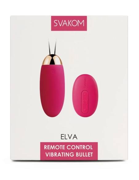 Svakom Elva - vibračné vajíčko na diaľkové ovládanie - nabíjateľné - červené