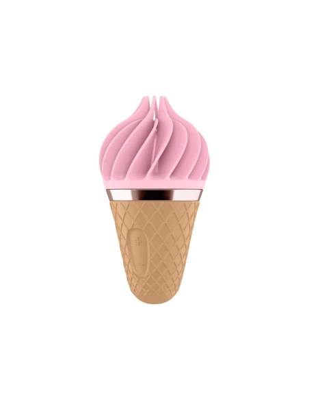 Satisfyer Sweet Treat - nabíjací rotačný vibrátor na klitoris - ružovo-hnedý