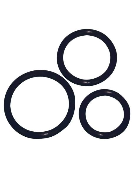 You2Toys - silikónový erekčný krúžok sada - čierna