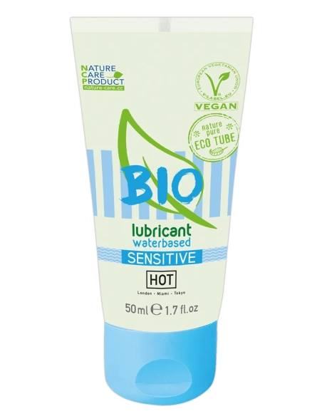 HOT Bio Sensitive - lubrikant na vodnej báze - vegánsky - 50ml