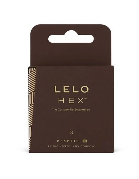 LELO Hex Respect XL - kondóm - XL veľkosť - 3 ks