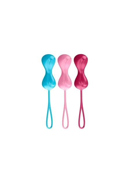 Satisfyer Power Balls - gejša guličky set s pohyblivými guličkami - 3 ks