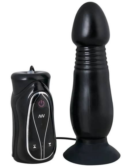 You2Toys - análny vibrátor s posuvným pohybom - čierny