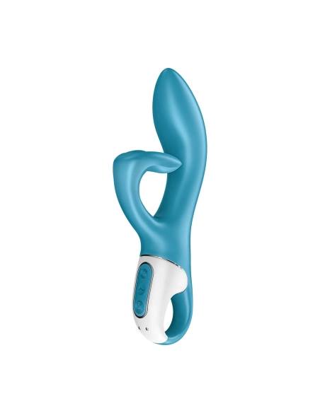 Satisfyer Embrace Me - vibrátor na bod G a klitoris - dobíjací - tyrkysový