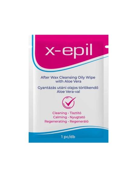 X-Epil - Olejová utierka po depilácii - aloe vera - 1 ks
