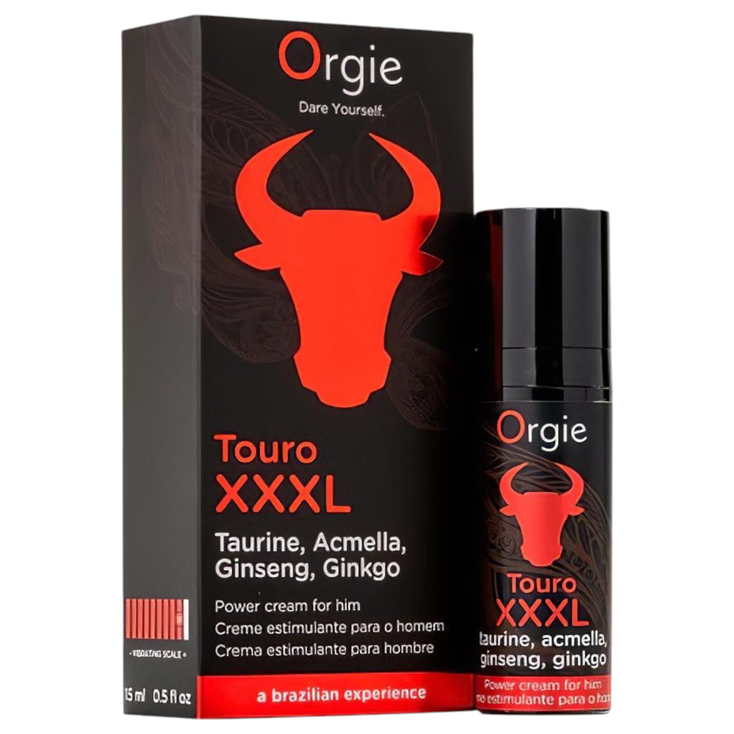 Orgie Touro XXXL - krém na podporu erekcie - 15 ml