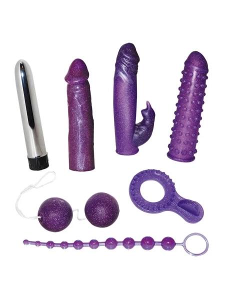 You2Toys - vibrátor set - trblietavý povrch - 7 dielov