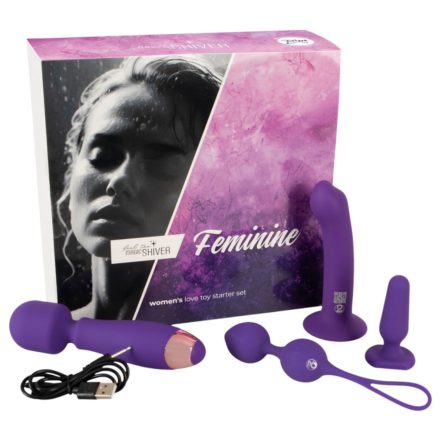 Magic Shiver Feminine - erotická sada pre ženy - 4 diely